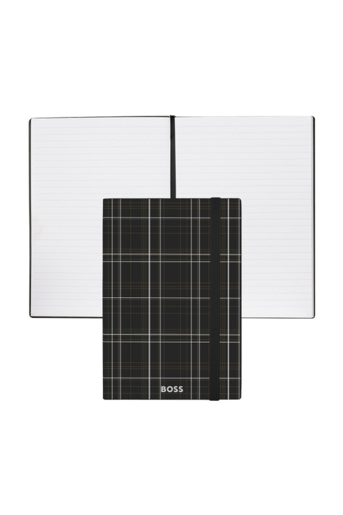 Notebook A5 Checkered Black Lined - 1