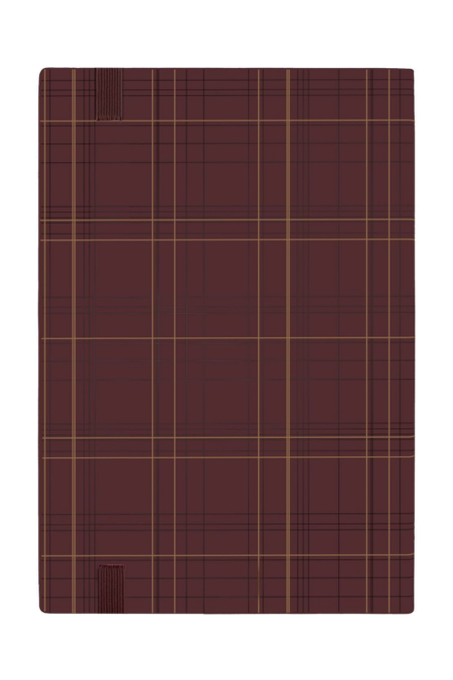 Notebook A5 Checkered Burgundy Lined - 6