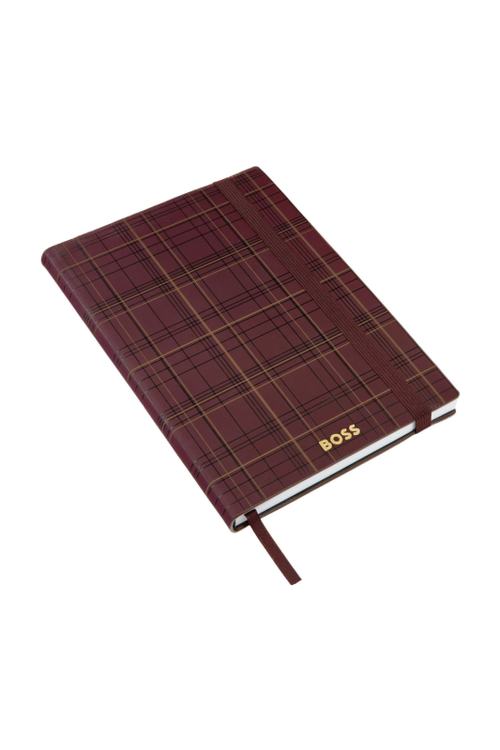 Notebook A5 Checkered Burgundy Lined - 2