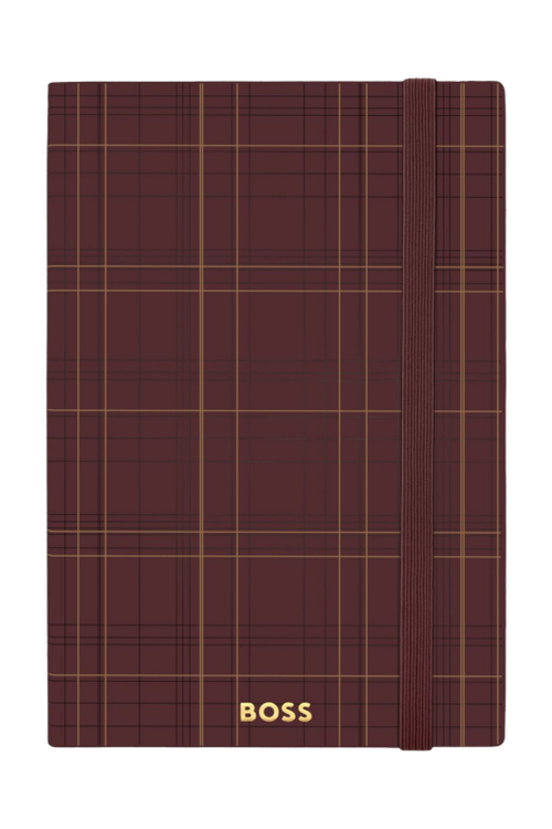 Notebook A5 Checkered Burgundy Lined - 3