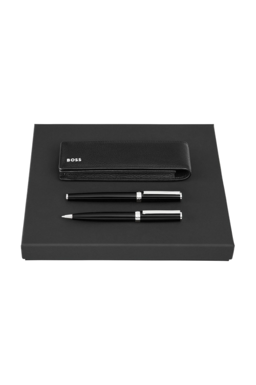 Set HUGO BOSS Black (ballpoint pen, fountain pen & case) - 1