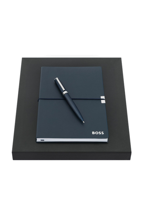 Set HUGO BOSS Navy (ballpoint pen & note pad A5) - 1