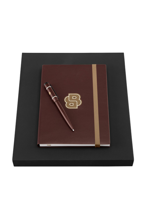 Set HUGO BOSS Burgundy (ballpoint pen & note pad A5) - 1