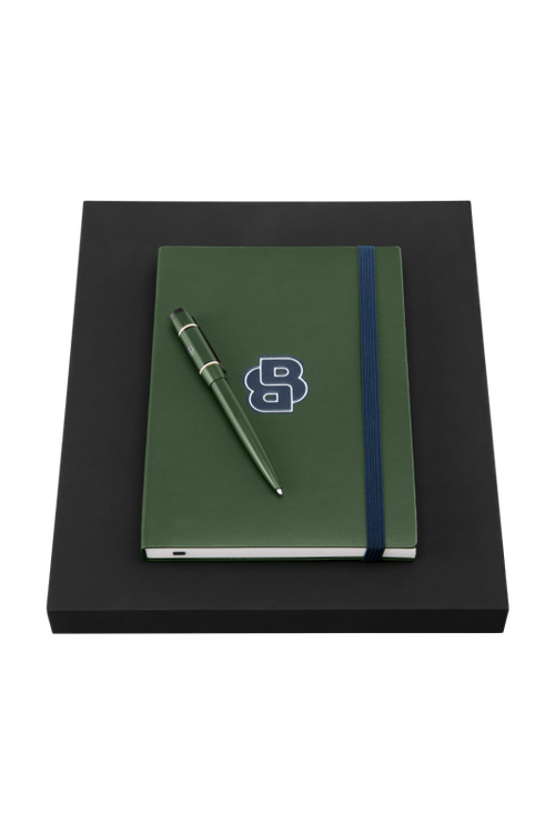 Set HUGO BOSS Forest Green (ballpoint pen & note pad A5) - 1