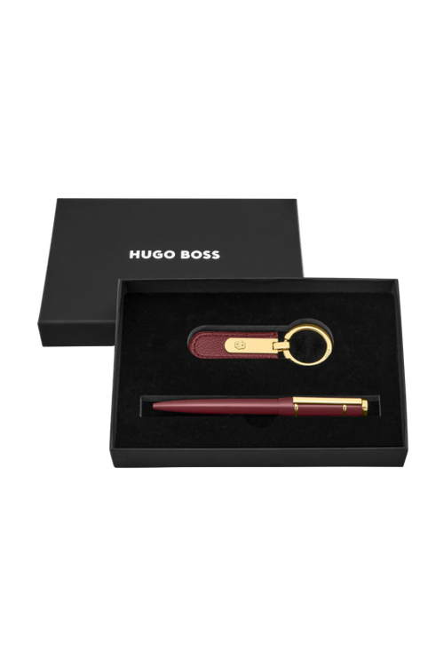 Set HUGO BOSS Burgundy (ballpoint pen & key ring) - 2