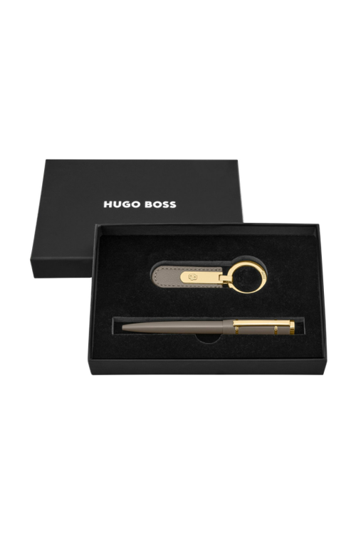 Set HUGO BOSS Taupe (ballpoint pen & key ring) - 2