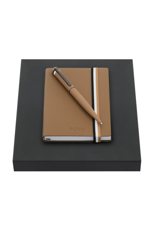 Set HUGO BOSS Camel (ballpoint pen & note pad A6) - 1