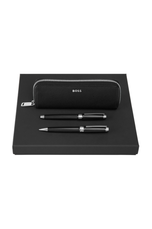 Set HUGO BOSS Black (ballpoint pen, fountain pen & case) - 1