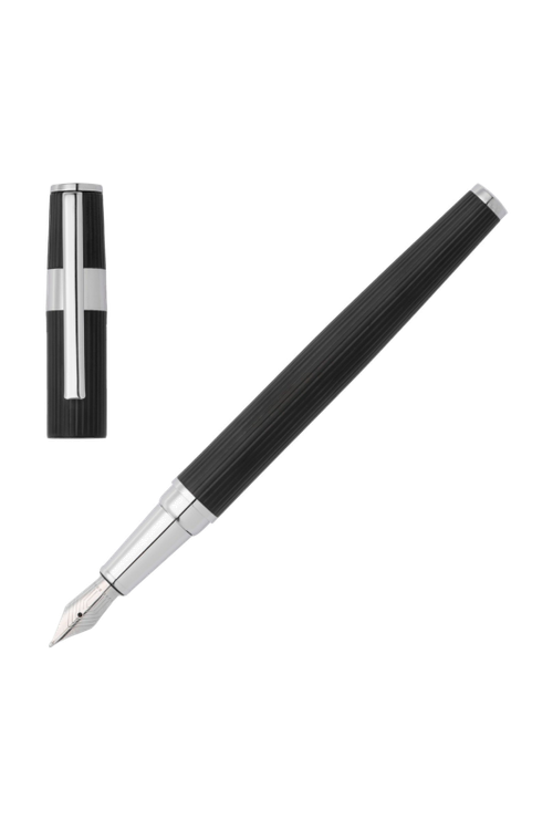 Fountain pen Gear Pinstripe Black / Chrome - 1