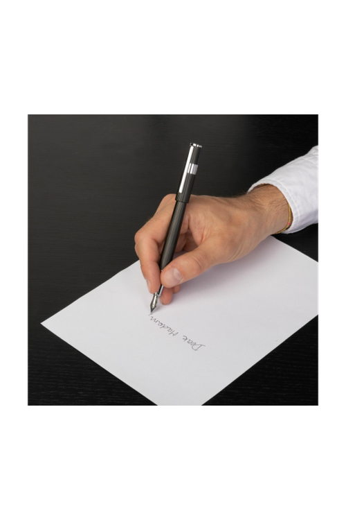 Fountain pen Gear Pinstripe Black / Chrome - 8