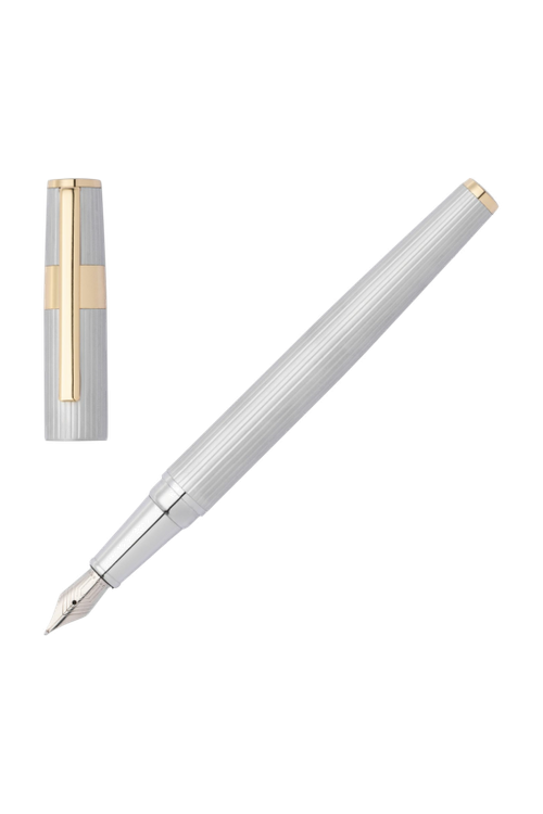 Fountain pen Gear Pinstripe Silver / Gold - 1