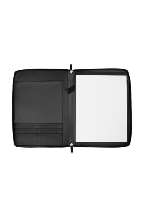 Conference folder zip A4 Herringbone Black - 3
