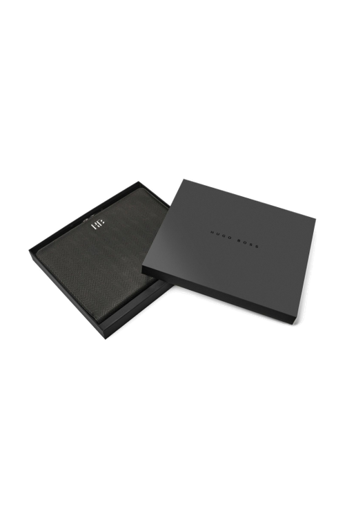 Conference folder zip A4 Herringbone Black - 4