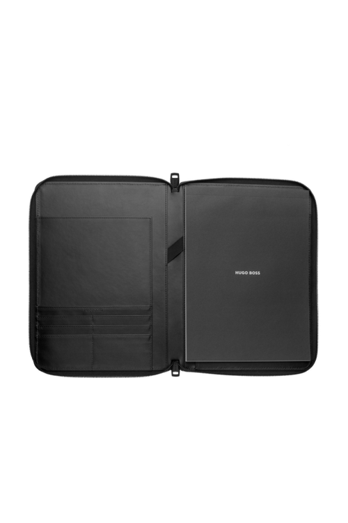 Conference folder zip A4 Craft Black - 3