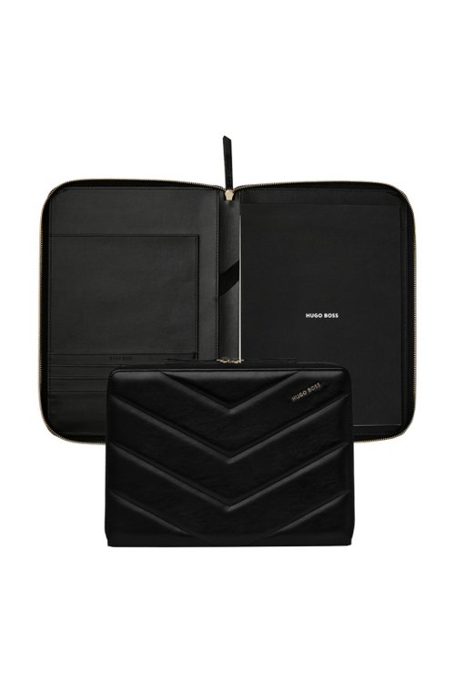 Conference folder zip A4 Triga Black - 1