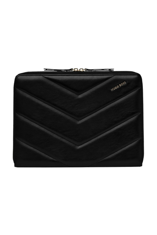 Conference folder zip A4 Triga Black - 2