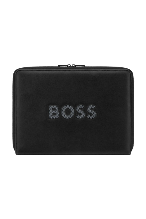 Conference folder zip A4 Boss Cut Out Black & Grey - 2