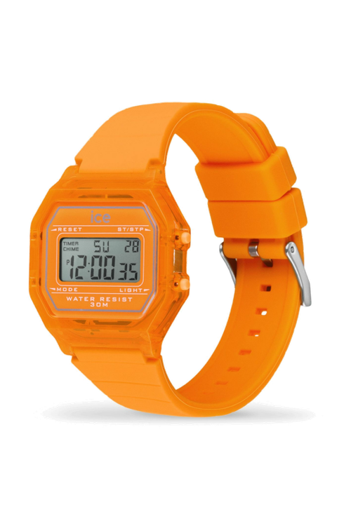 ICE digit retro-Neon orange-Clear-Small - 2