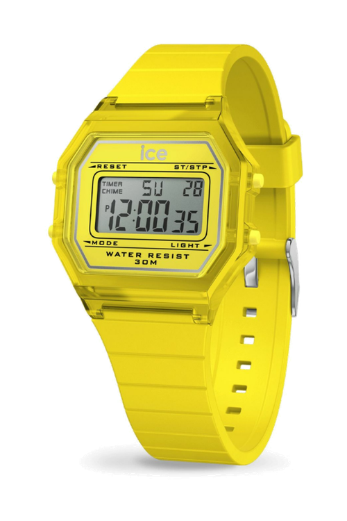ICE digit retro-Electric yellow-Clear-Small - 1