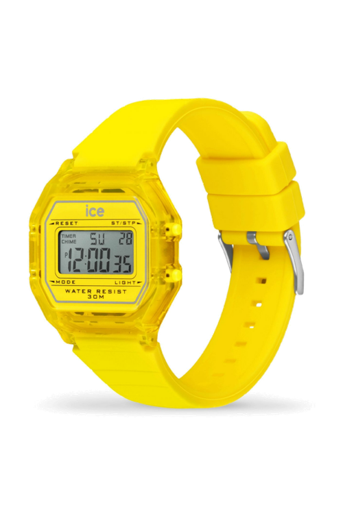 ICE digit retro-Electric yellow-Clear-Small - 2