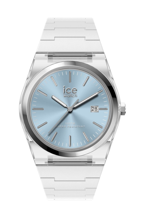 Date watch ICE POWER PW1 Transparent - White blue - 1