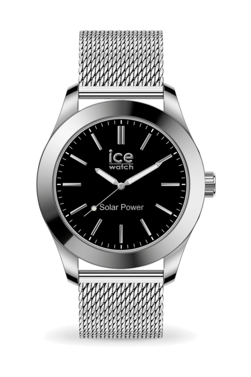 ICE steel solar Silver Black Milanese - 1