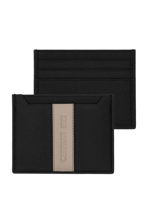 Card holder Delano Taupe & Black - 1