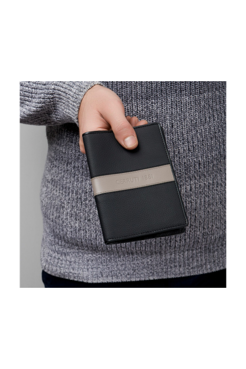 Passport holder Delano Taupe & Black - 5