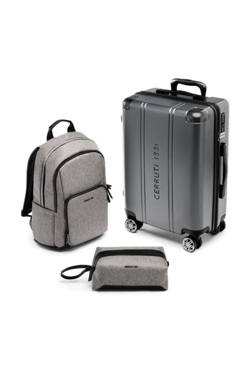 Set CERRUTI 1881 (cosmetic bag, backpack & trolley)