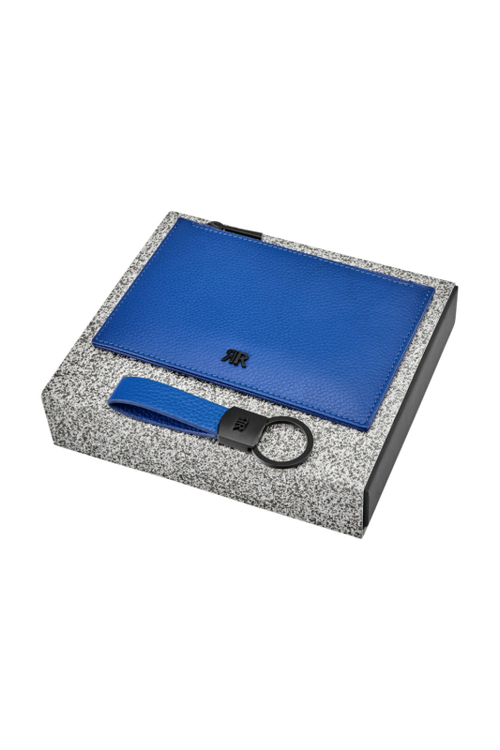 Set Jefferson Bright Blue (key ring & clutch) - 1
