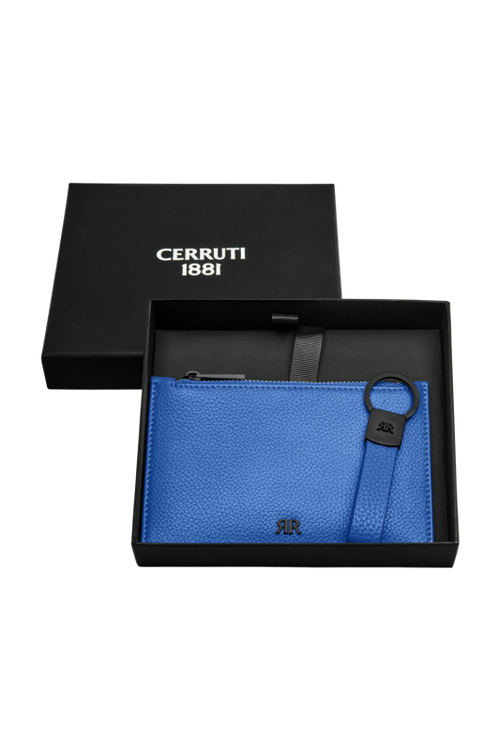 Set Jefferson Bright Blue (key ring & clutch) - 2