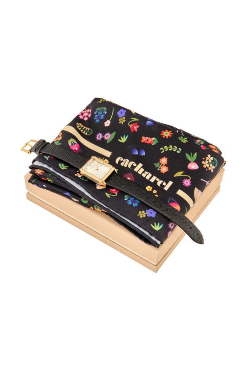 Set Séraphine Black (watch & scarf) - 1