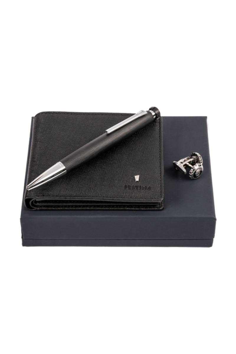 Set (ballpoint pen, wallet & cufflinks) - 1