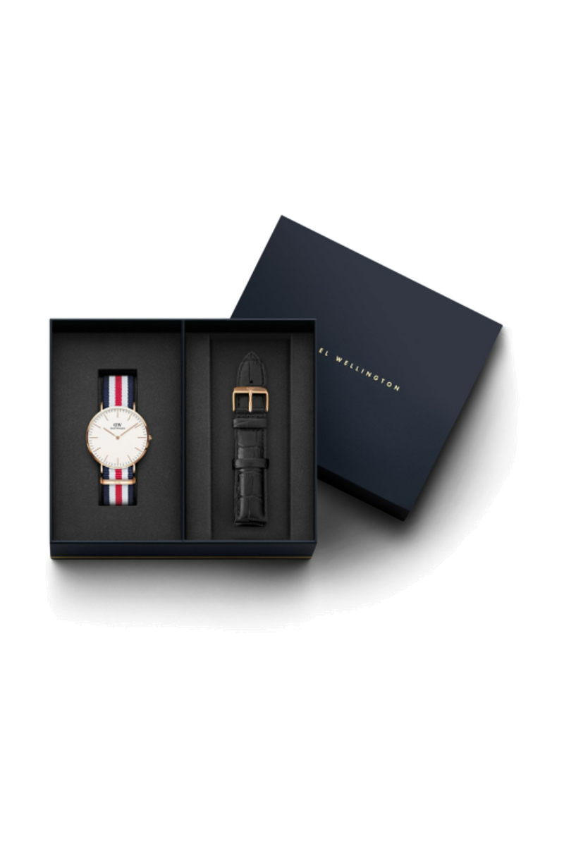 Watch set Classic canterbury RG&White D40 + Bracelet Classic Reading Rose-gold L20 - 1