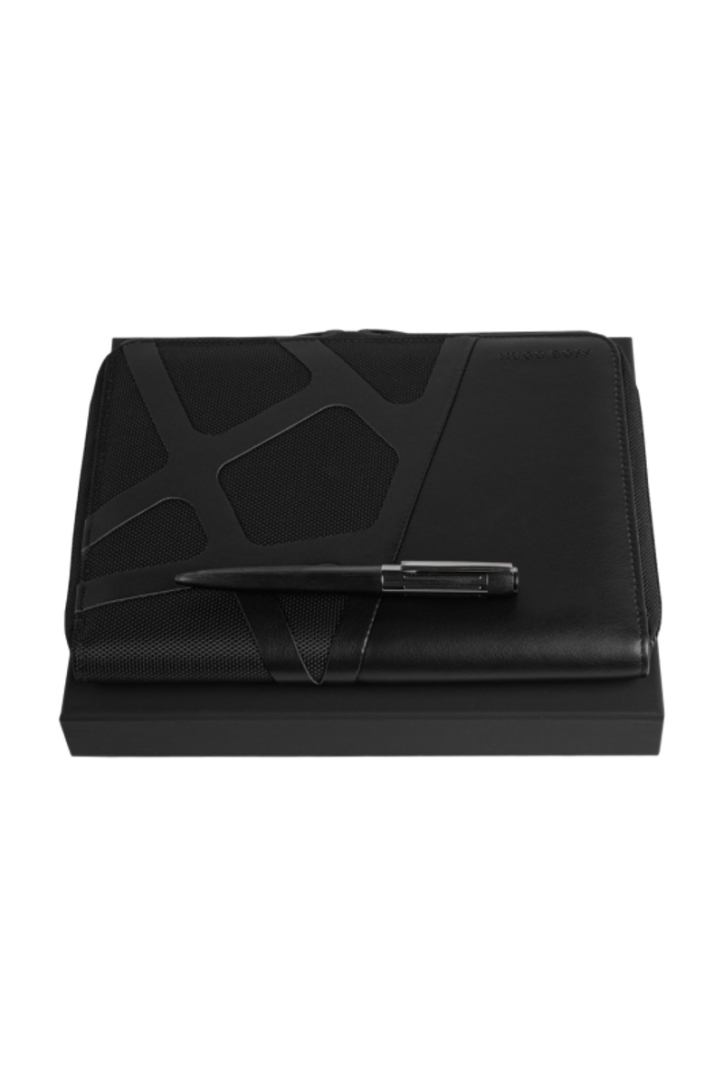 Set HUGO BOSS Black (ballpoint pen & conference folder A5) - 1