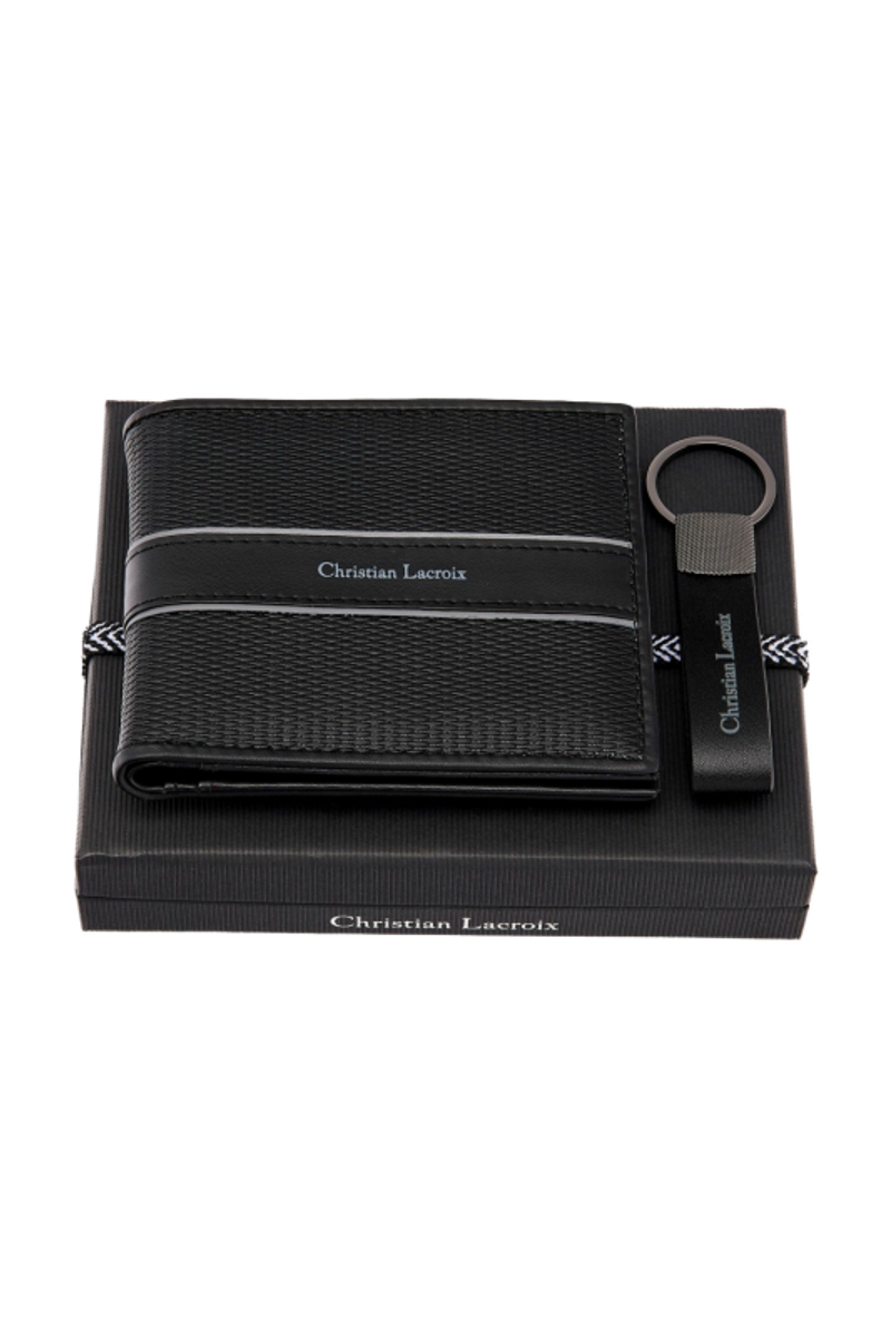 Set Caprio Black (key ring & wallet) - 1