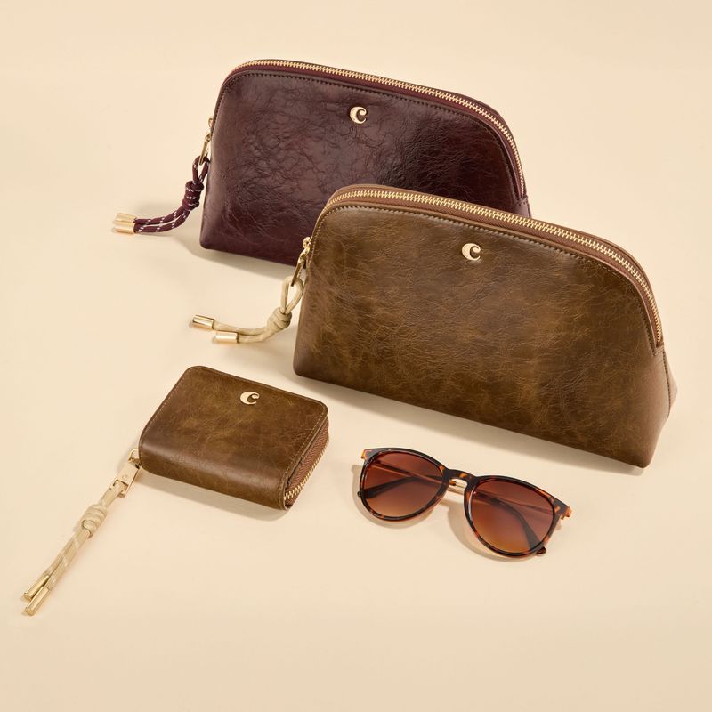 Card wallet with flap Philomène Camel - 8