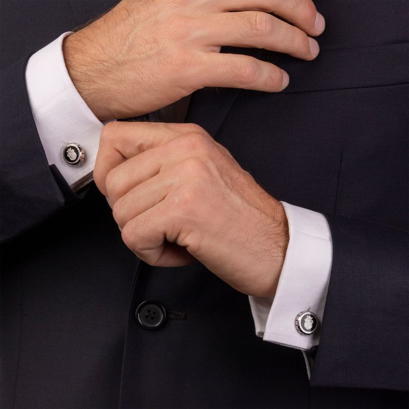 Cufflinks Chronobike Black & Silver - 3