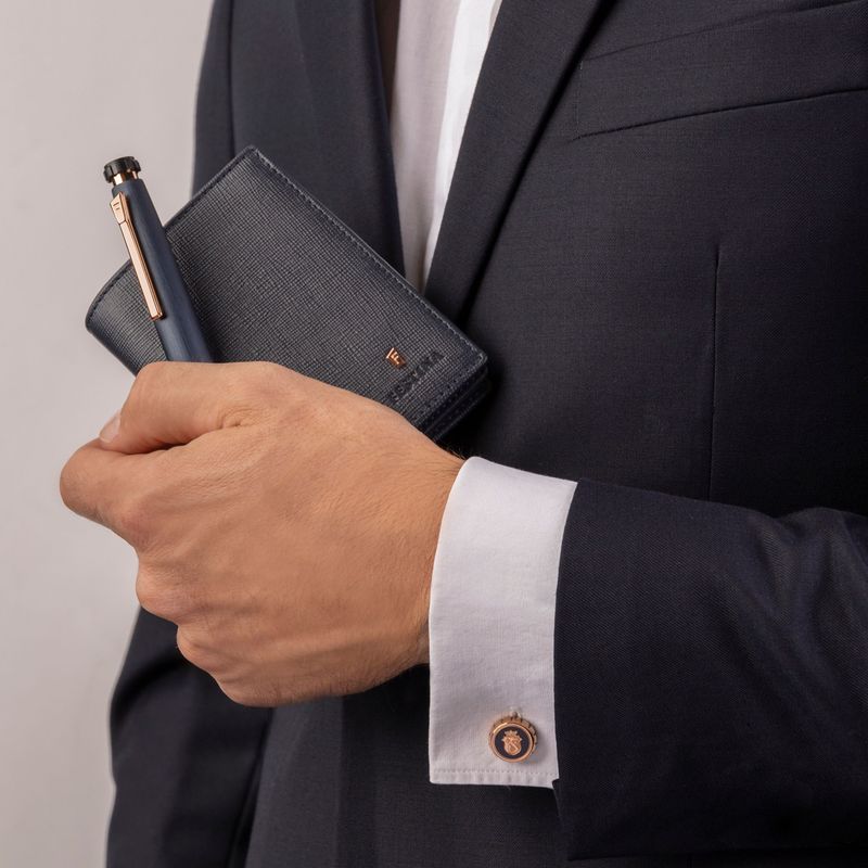 Cufflinks Chronobike Navy & Rosegold - 3