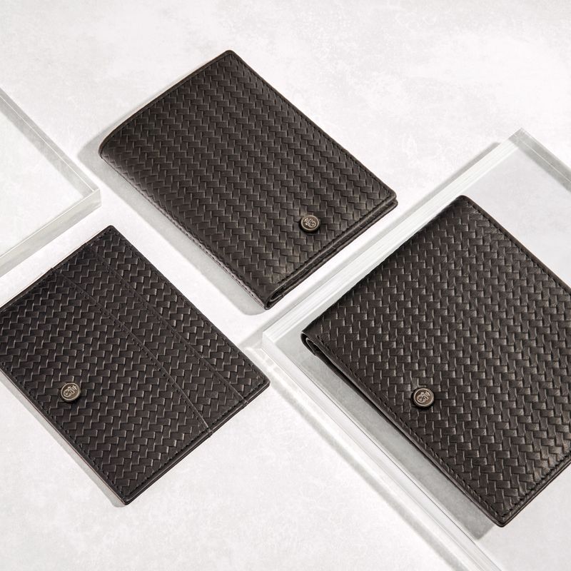 Card holder Interlace Black - 5