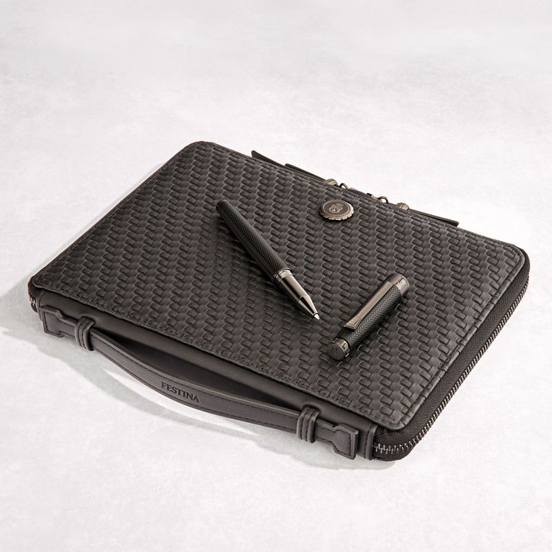 Conference folder A5 Interlace Black - 6