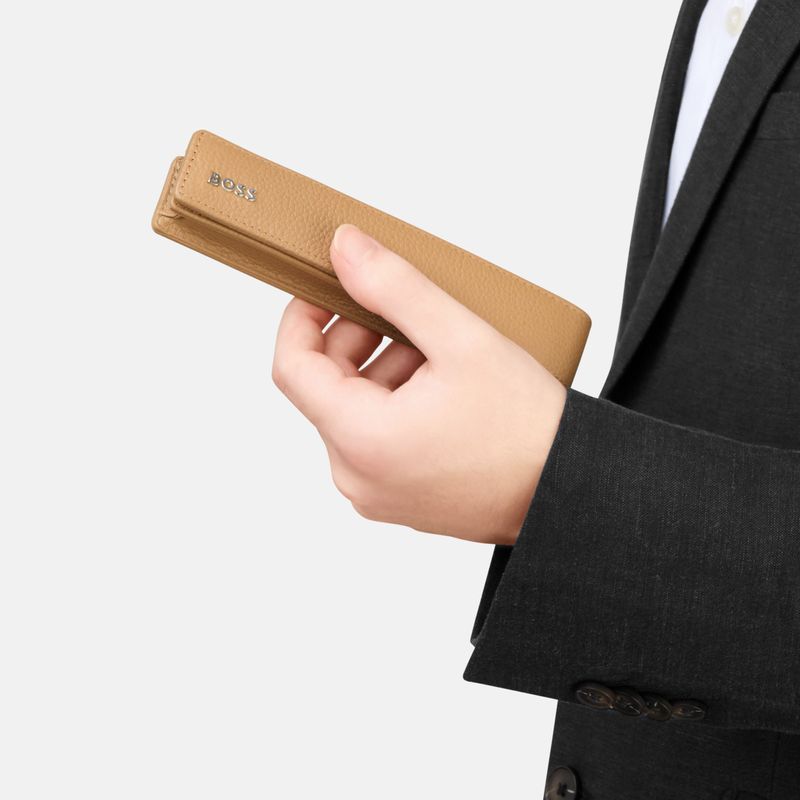Single pen pouch Classic Grained Camel - 6