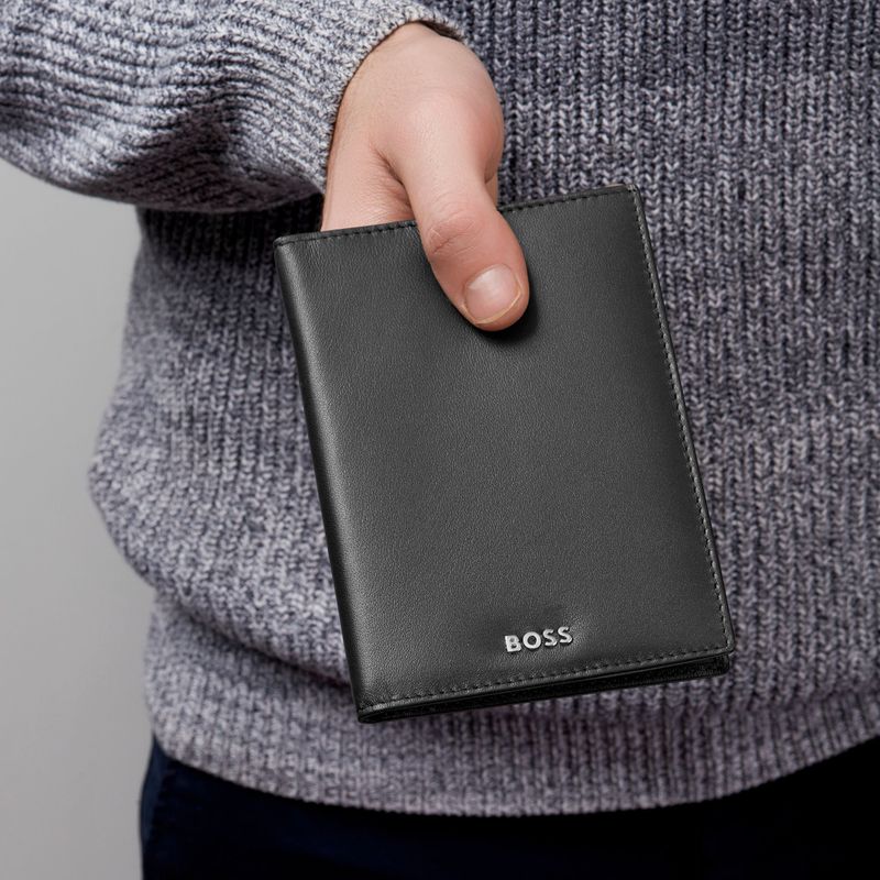 Money wallet Vertical flap Classic Smooth Black - 7