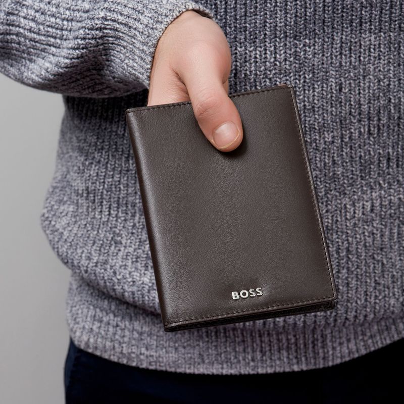 Money wallet Vertical flap Classic Smooth Brown - 7
