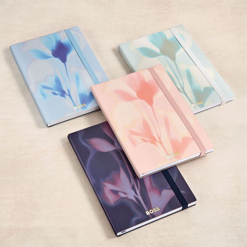 Notebook A5 Holographic Flower Navy Lined - 7