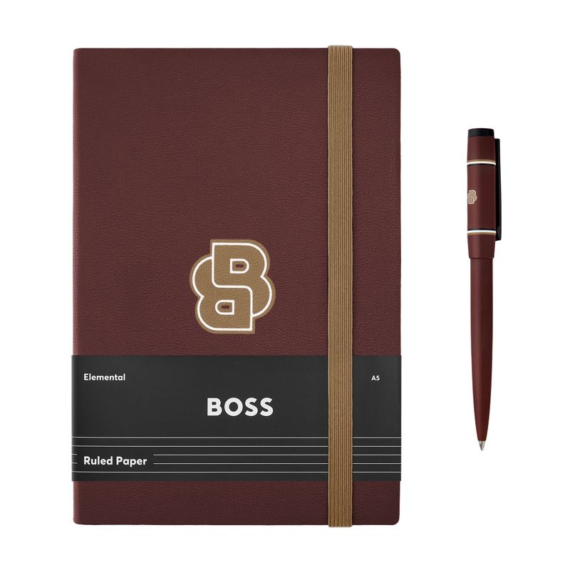 Set HUGO BOSS Burgundy (ballpoint pen & note pad A5) - 3