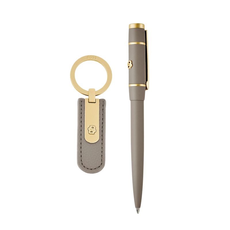 Set HUGO BOSS Taupe (ballpoint pen & key ring) - 3