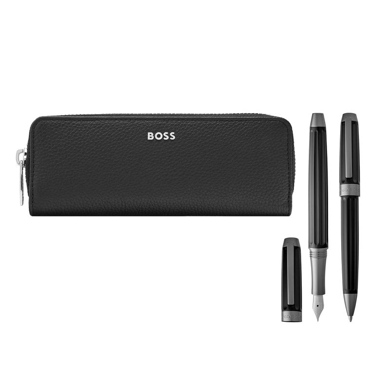 Set HUGO BOSS Black (ballpoint pen, fountain pen & case) - 3