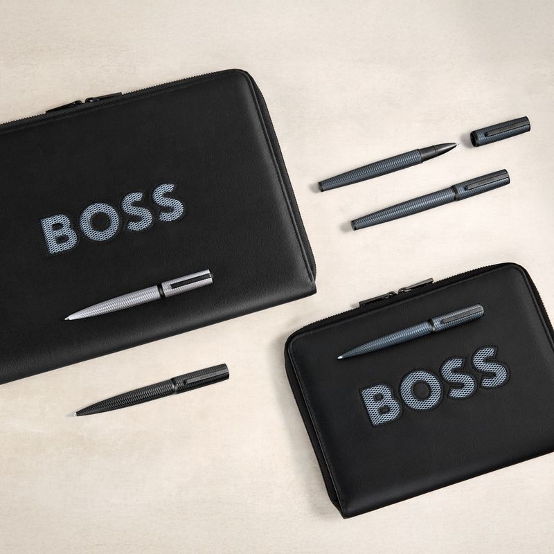 Conference folder A5 Boss Cut Out Black & Grey - 6