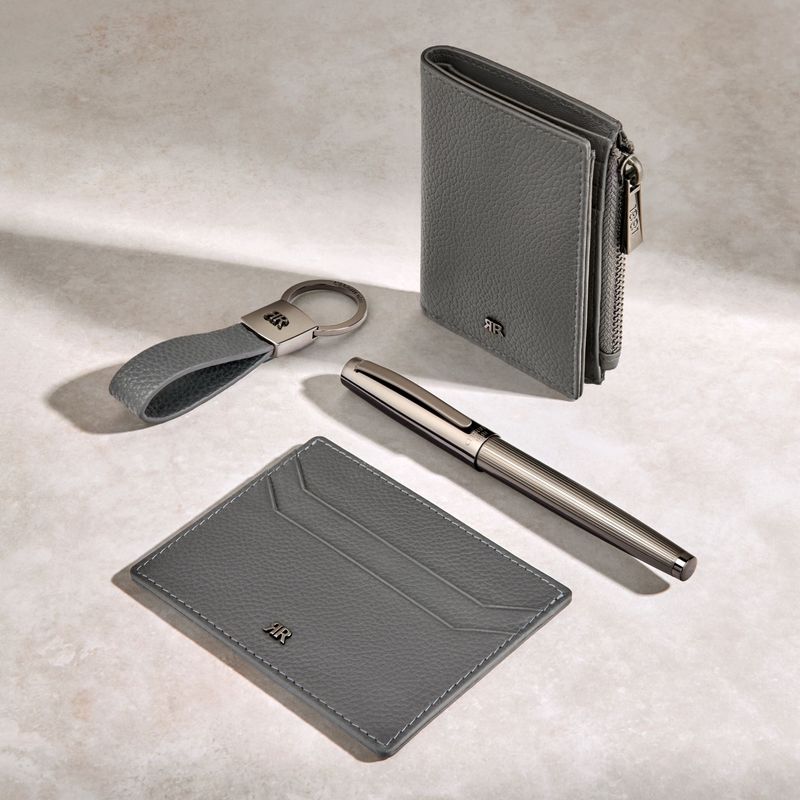 Folding card holder Jefferson Grey - 8